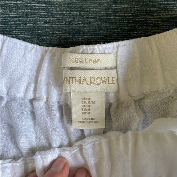 Cynthia Rowley White Coastal Beach Capris - Picture 8 of 9